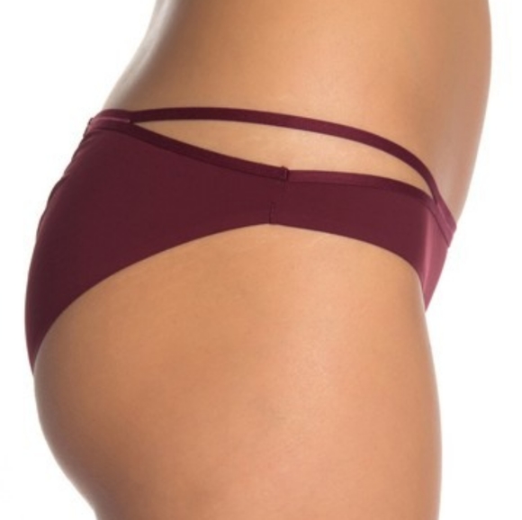 Last 2! FP Zoey Bikini Brief Panty Merlot Red XS - Picture 8 of 10